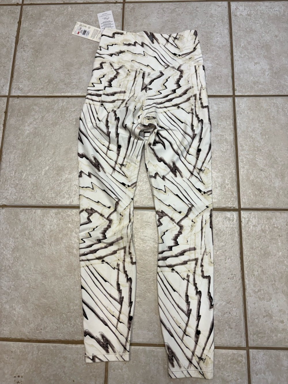 Calia
Abstract Print High-Waist Women's Leggings - White/Brown/Black